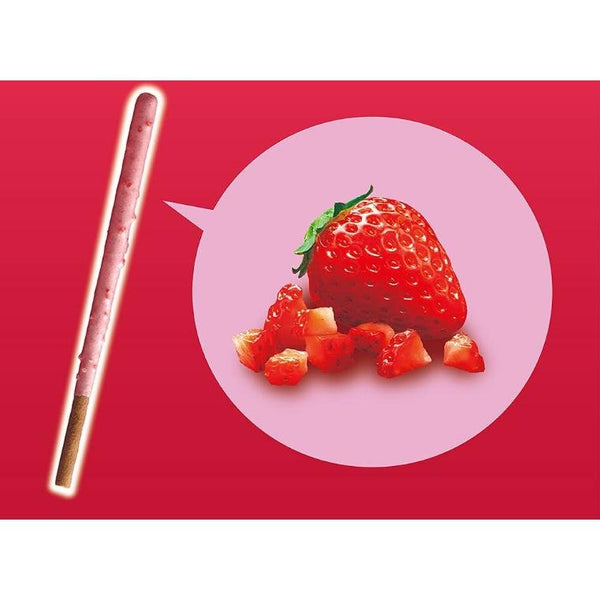 Glico Strawberry Pocky Double Coated Strawberry Cocoa Sticks (Pack of 3)
