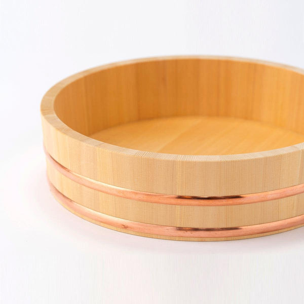 Umezawa Sawara Cypress Hangiri (Wooden Sushi Oke Bowl) 36cm