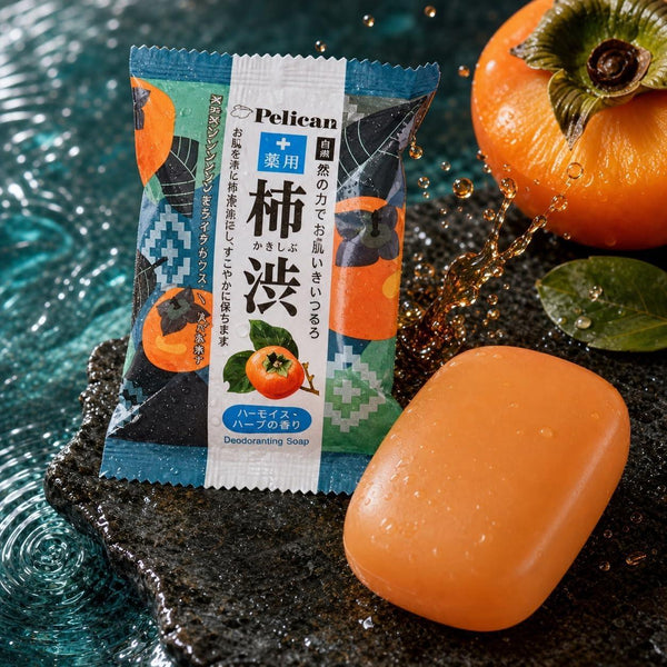 Pelican Soap Medicated Persimmon Tannin Body Bar Soap 80g