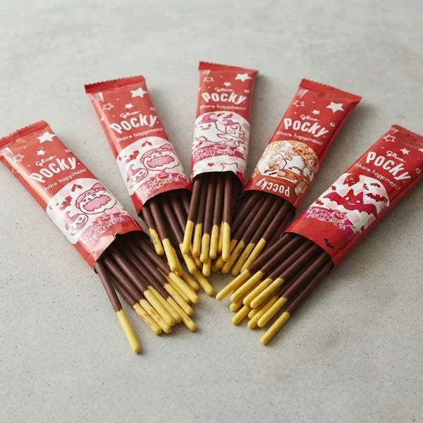 Pocky Halloween Edition Crunchy Chocolate Coated Biscuit Sticks 8 Pack