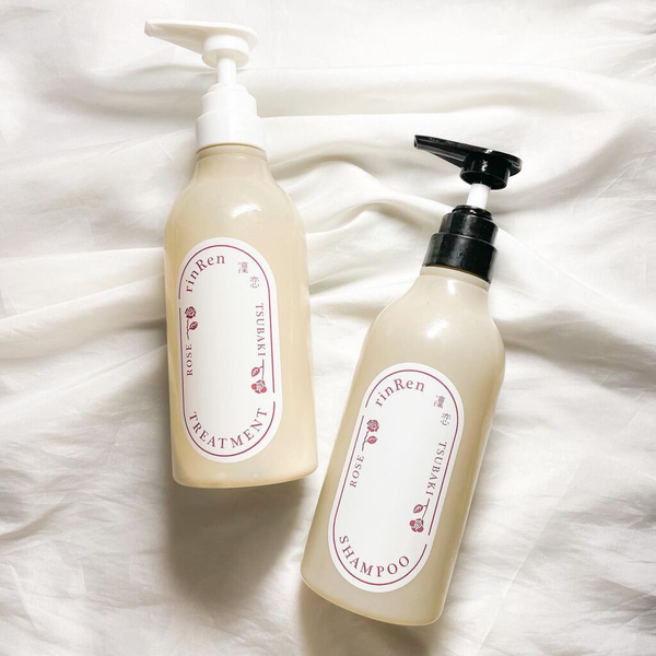 RinRen Treatment Rose & Tsubaki Vegan Hair Repair Treatment 480ml