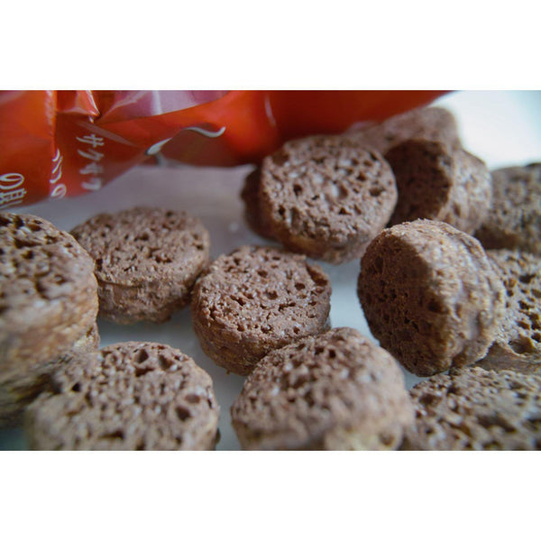 Riska Shittori Choco Chocolate Corn-Puffs Snack 80g