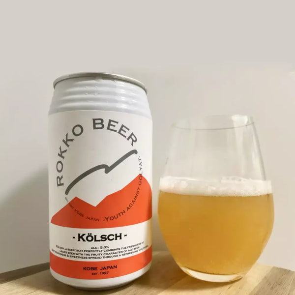 Rokko Beer Kölsch German-Style Craft Beer Fruity & Sweet 350ml