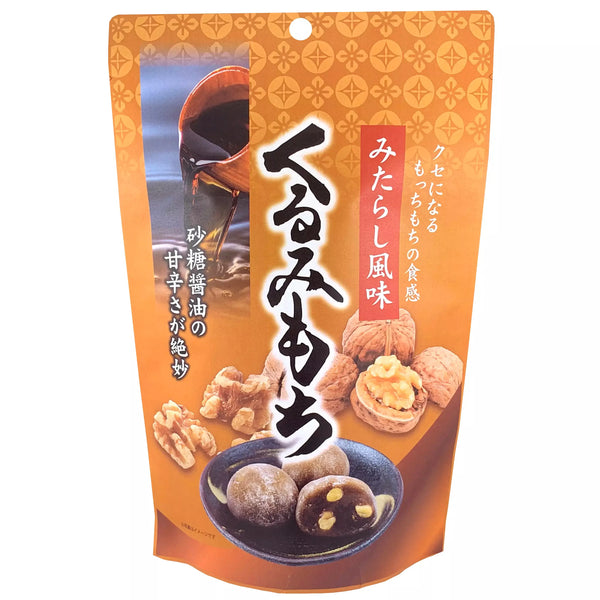 Seiki Bite Sized Daifuku Mochi Snack Mitarashi Walnuts Flavor 110g