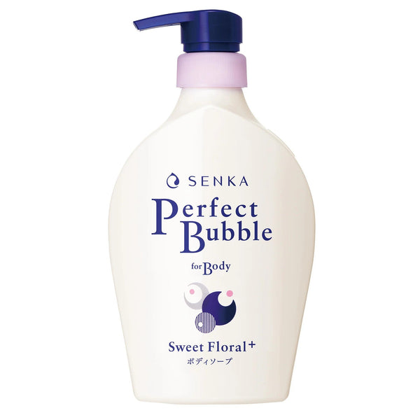 Senka Perfect Bubble For Body Sweet Floral Foaming Body Wash 500ml