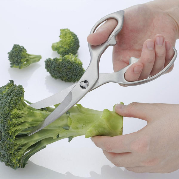 Shimomura Forged Stainless Steel Detachable Curved Kitchen Scissors