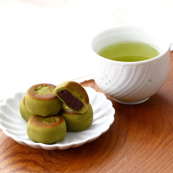 Tanuki Manju Japanese Traditional Bite-Sized Matcha Cake