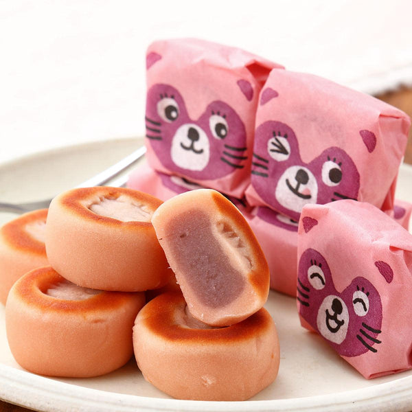 Tanuki Manju Traditional Strawberry-Filled Bite-Sized Cake