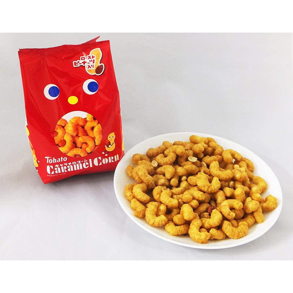 Tohato Caramel Corn Puffs With Peanuts 70g