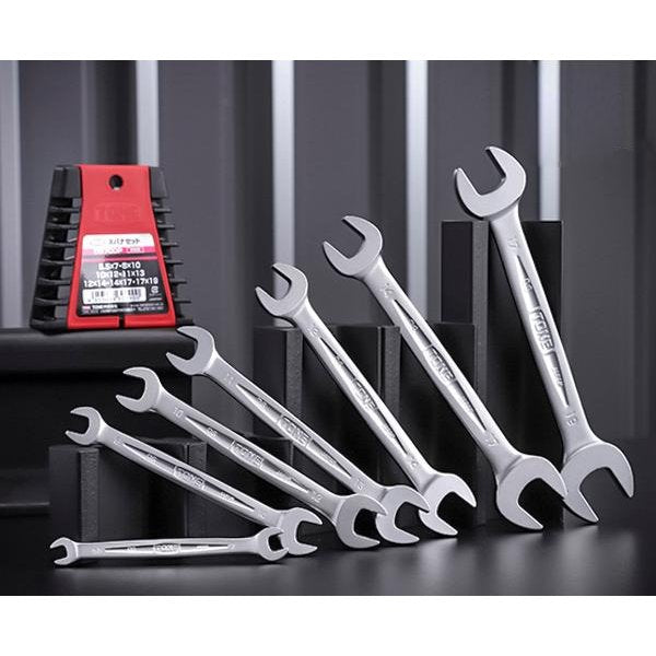 Tone Double-Ended Open End Wrench Set 5.5mm to 19mm 7 Pieces DS700P