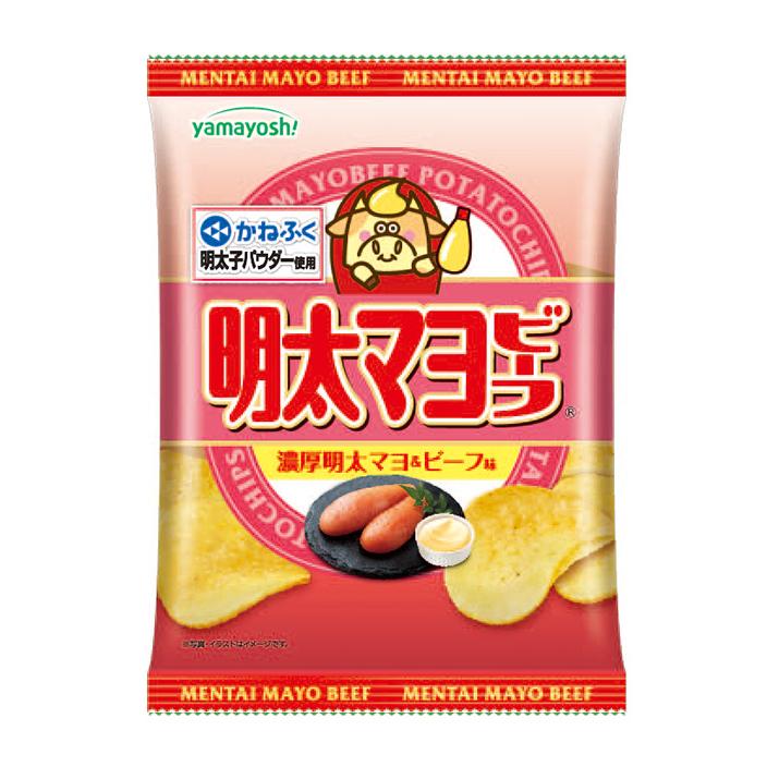Yamayoshi Mentai Mayo Beef Potato Chips Spicy Mayo Flavor 47g
